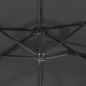 vidaXL Ombrellone a Doppia Testa Antracite 316x240 cm vidaXL Ombrellone a Doppia Testa Antracite 316x240 cm
