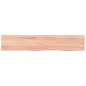 vidaXL Ripiano Muro Marrone Chiaro 100x20x6cm Massello Rovere Trattato vidaXL Ripiano Muro Marrone Chiaro 100x20x6cm Massello Rovere Trattato