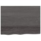 vidaXL Ripiano Muro Grigio Scuro 80x60x2 cm Massello Rovere Trattato vidaXL Ripiano Muro Grigio Scuro 80x60x2 cm Massello Rovere Trattato