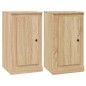 vidaXL Credenze 2 pz Rovere Sonoma 37,5x35,5x67,5 cm Legno Multistrato vidaXL Credenze 2 pz Rovere Sonoma 37,5x35,5x67,5 cm Legno Multistrato