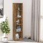 vidaXL Libreria a 5 Ripiani Rovere Fumo 40x24x175 cm Legno Multistrato vidaXL Libreria a 5 Ripiani Rovere Fumo 40x24x175 cm Legno Multistrato