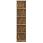 vidaXL Libreria a 5 Ripiani Rovere Fumo 40x24x175 cm Legno Multistrato vidaXL Libreria a 5 Ripiani Rovere Fumo 40x24x175 cm Legno Multistrato