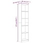 vidaXL Libreria a 5 Ripiani Rovere Fumo 40x24x175 cm Legno Multistrato vidaXL Libreria a 5 Ripiani Rovere Fumo 40x24x175 cm Legno Multistrato