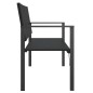 vidaXL Panca da Giardino a 2 Posti in Polyrattan Nero vidaXL Panca da Giardino a 2 Posti in Polyrattan Nero