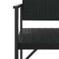 vidaXL Panca da Giardino a 2 Posti in Polyrattan Nero vidaXL Panca da Giardino a 2 Posti in Polyrattan Nero