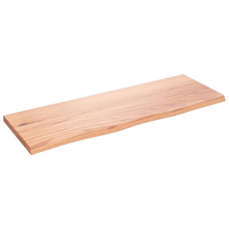 vidaXL Ripiano Muro Marrone Chiaro 80x30x2 cm Massello Rovere Trattato vidaXL Ripiano Muro Marrone Chiaro 80x30x2 cm Massello Rovere Trattato