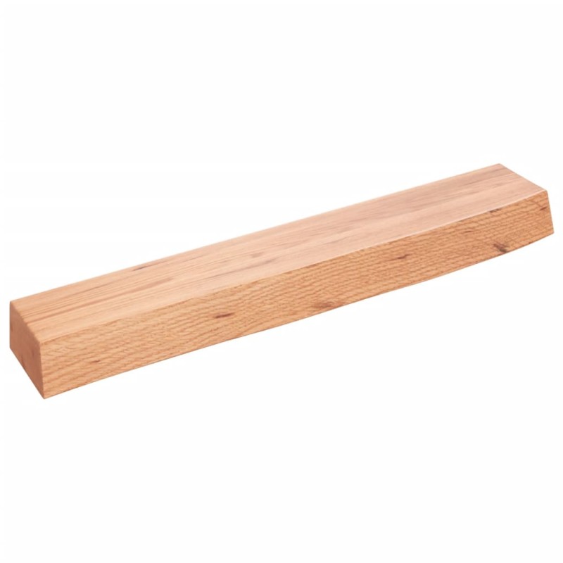 vidaXL Ripiano Muro Marrone Chiaro 60x10x6 cm Massello Rovere Trattato vidaXL Ripiano Muro Marrone Chiaro 60x10x6 cm Massello Rovere Trattato