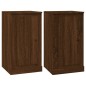 vidaXL Credenze 2pz Rovere Marrone 37,5x35,5x67,5 cm Legno Multistrato vidaXL Credenze 2pz Rovere Marrone 37,5x35,5x67,5 cm Legno Multistrato