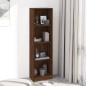 vidaXL Libreria 4 Ripiani Rovere Marrone 40x24x143cm Legno Multistrato vidaXL Libreria 4 Ripiani Rovere Marrone 40x24x143cm Legno Multistrato