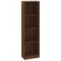 vidaXL Libreria 4 Ripiani Rovere Marrone 40x24x143cm Legno Multistrato vidaXL Libreria 4 Ripiani Rovere Marrone 40x24x143cm Legno Multistrato