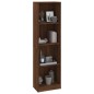 vidaXL Libreria 4 Ripiani Rovere Marrone 40x24x143cm Legno Multistrato vidaXL Libreria 4 Ripiani Rovere Marrone 40x24x143cm Legno Multistrato
