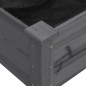 vidaXL Fioriera con Fodera Grigia 203x53x76cm Legno Massello di Abete vidaXL Fioriera con Fodera Grigia 203x53x76cm Legno Massello di Abete