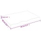 vidaXL Ripiano Muro Grigio Scuro 80x60x6 cm Massello Rovere Trattato
