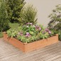 vidaXL Fioriera da Giardino Fodera Marrone 120x120x25cm Massello Abete vidaXL Fioriera da Giardino Fodera Marrone 120x120x25cm Massello Abete
