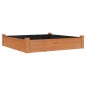 vidaXL Fioriera da Giardino Fodera Marrone 120x120x25cm Massello Abete vidaXL Fioriera da Giardino Fodera Marrone 120x120x25cm Massello Abete