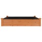 vidaXL Fioriera da Giardino Fodera Marrone 120x120x25cm Massello Abete vidaXL Fioriera da Giardino Fodera Marrone 120x120x25cm Massello Abete