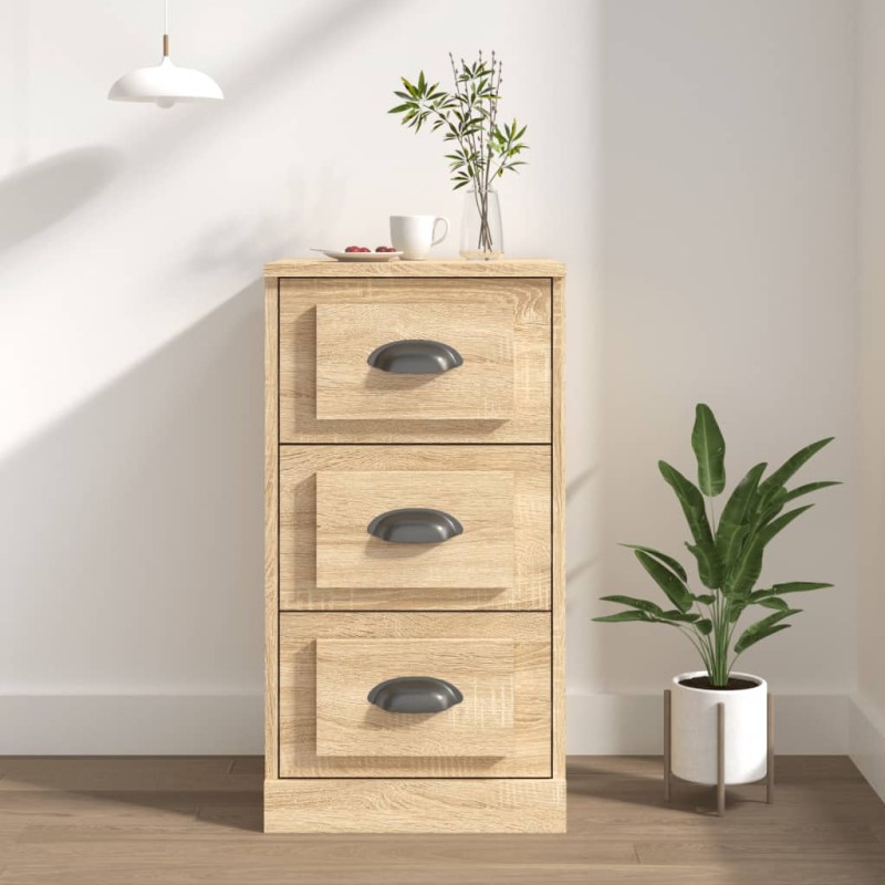vidaXL Credenza Rovere Sonoma 36x35,5x67,5 cm in Legno Multistrato vidaXL Credenza Rovere Sonoma 36x35,5x67,5 cm in Legno Multistrato