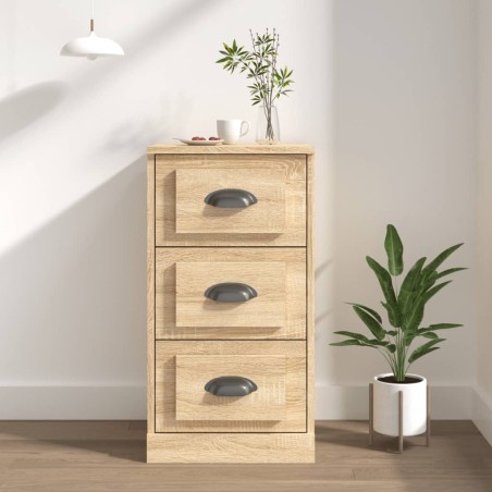 vidaXL Credenza Rovere Sonoma 36x35,5x67,5 cm in Legno Multistrato