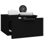 vidaXL Comodini a Muro 2 pz Neri 34x30x20 cm vidaXL Comodini a Muro 2 pz Neri 34x30x20 cm