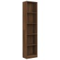 vidaXL Libreria 5 Ripiani Rovere Marrone 40x24x175cm Legno Multistrato vidaXL Libreria 5 Ripiani Rovere Marrone 40x24x175cm Legno Multistrato