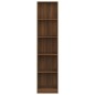 vidaXL Libreria 5 Ripiani Rovere Marrone 40x24x175cm Legno Multistrato vidaXL Libreria 5 Ripiani Rovere Marrone 40x24x175cm Legno Multistrato