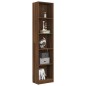 vidaXL Libreria 5 Ripiani Rovere Marrone 40x24x175cm Legno Multistrato vidaXL Libreria 5 Ripiani Rovere Marrone 40x24x175cm Legno Multistrato