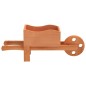 vidaXL Fioriere a Carriola 2 pz 47x15x19 cm Legno Massello di Abete vidaXL Fioriere a Carriola 2 pz 47x15x19 cm Legno Massello di Abete