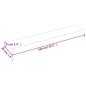 vidaXL Ripiano a Parete 100x20x6 cm Legno Massello Rovere Non Trattato