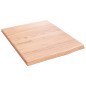 vidaXL Ripiano Muro Marrone Chiaro 40x50x2 cm Massello Rovere Trattato vidaXL Ripiano Muro Marrone Chiaro 40x50x2 cm Massello Rovere Trattato