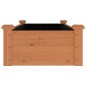 vidaXL Fioriera Giardino Fodera Marrone 120x45x25cm Massello Abete vidaXL Fioriera Giardino Fodera Marrone 120x45x25cm Massello Abete