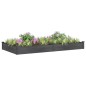 vidaXL Fioriera Giardino con Fodera Grigia 240x120x25cm Massello Abete vidaXL Fioriera Giardino con Fodera Grigia 240x120x25cm Massello Abete