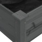 vidaXL Fioriera Giardino con Fodera Grigia 240x120x25cm Massello Abete vidaXL Fioriera Giardino con Fodera Grigia 240x120x25cm Massello Abete