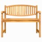 vidaXL Panca da Giardino 114x59x87 cm Legno Massello di Teak vidaXL Panca da Giardino 114x59x87 cm Legno Massello di Teak