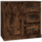 vidaXL Credenza Rovere Fumo 70x35,5x67,5 cm in Legno Multistrato vidaXL Credenza Rovere Fumo 70x35,5x67,5 cm in Legno Multistrato