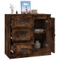 vidaXL Credenza Rovere Fumo 70x35,5x67,5 cm in Legno Multistrato vidaXL Credenza Rovere Fumo 70x35,5x67,5 cm in Legno Multistrato