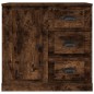 vidaXL Credenza Rovere Fumo 70x35,5x67,5 cm in Legno Multistrato vidaXL Credenza Rovere Fumo 70x35,5x67,5 cm in Legno Multistrato