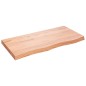 vidaXL Ripiano Muro Marrone Chiaro 100x50x6cm Massello Rovere Trattato vidaXL Ripiano Muro Marrone Chiaro 100x50x6cm Massello Rovere Trattato