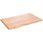 vidaXL Ripiano Muro Marrone Chiaro 80x50x4 cm Massello Rovere Trattato vidaXL Ripiano Muro Marrone Chiaro 80x50x4 cm Massello Rovere Trattato