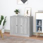 vidaXL Credenze 2pz Grigio Sonoma 37,5x35,5x67,5 cm Legno Multistrato vidaXL Credenze 2pz Grigio Sonoma 37,5x35,5x67,5 cm Legno Multistrato