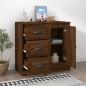 vidaXL Credenza Rovere Marrone 70x35,5x67,5 cm in Legno Multistrato vidaXL Credenza Rovere Marrone 70x35,5x67,5 cm in Legno Multistrato