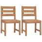 Sedie da Giardino 2 pz in Legno Massello di Teak Sedie da Giardino 2 pz in Legno Massello di Teak