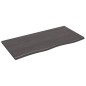 vidaXL Ripiano Muro Grigio Scuro 100x50x2 cm Massello Rovere Trattato vidaXL Ripiano Muro Grigio Scuro 100x50x2 cm Massello Rovere Trattato