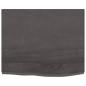 vidaXL Ripiano Muro Grigio Scuro 60x50x4 cm Massello Rovere Trattato vidaXL Ripiano Muro Grigio Scuro 60x50x4 cm Massello Rovere Trattato
