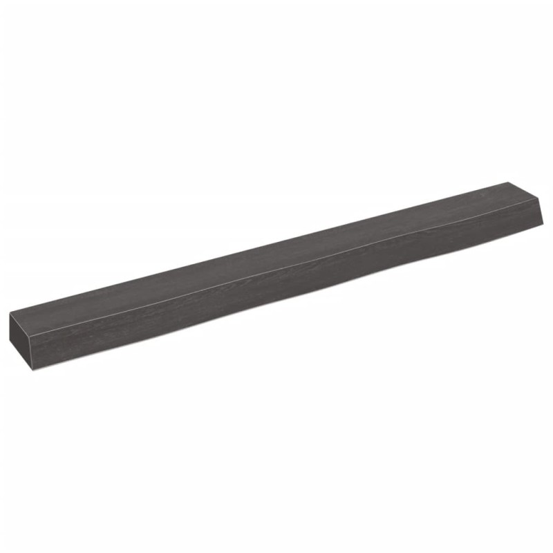 vidaXL Ripiano Muro Marrone Scuro 100x10x6 cm Massello Rovere Trattato vidaXL Ripiano Muro Marrone Scuro 100x10x6 cm Massello Rovere Trattato