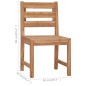 Sedie da Giardino 2 pz in Legno Massello di Teak Sedie da Giardino 2 pz in Legno Massello di Teak