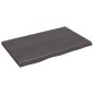 vidaXL Ripiano Muro Grigio Scuro 80x50x4 cm Massello Rovere Trattato vidaXL Ripiano Muro Grigio Scuro 80x50x4 cm Massello Rovere Trattato