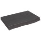 vidaXL Ripiano Muro Grigio Scuro 60x40x6 cm Massello Rovere Trattato vidaXL Ripiano Muro Grigio Scuro 60x40x6 cm Massello Rovere Trattato