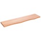 vidaXL Ripiano Muro Marrone Chiaro 80x20x2 cm Massello Rovere Trattato vidaXL Ripiano Muro Marrone Chiaro 80x20x2 cm Massello Rovere Trattato