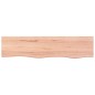 vidaXL Ripiano Muro Marrone Chiaro 80x20x2 cm Massello Rovere Trattato vidaXL Ripiano Muro Marrone Chiaro 80x20x2 cm Massello Rovere Trattato