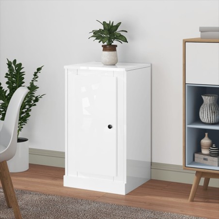 vidaXL Credenza Bianco Lucido 37,5x35,5x67,5 cm in Legno Multistrato